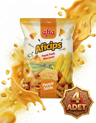 Aficips Peynirli Mısır Cips 50 Gr 4 Al 3 Öde - 1