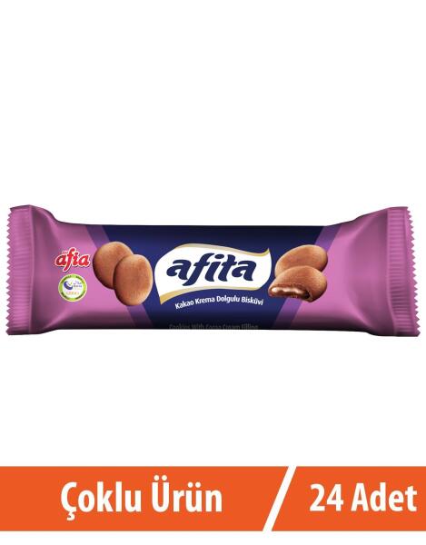 Afita Kakao Krema Dolgulu Bisküvi 24x75 Gr - 1