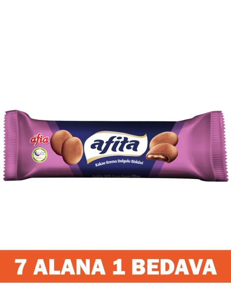 Afita Kakao Krema Dolgulu Bisküvi 75 Gr 7 Alana 1 Bedava - 2