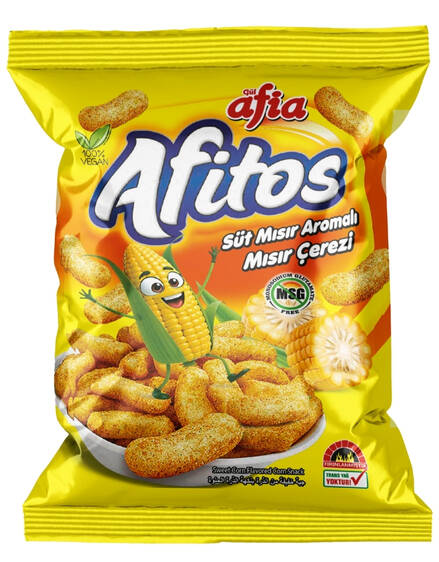 Afitos Süt Mısır Aromalı Mısır Çerezi 50 Gr - 1