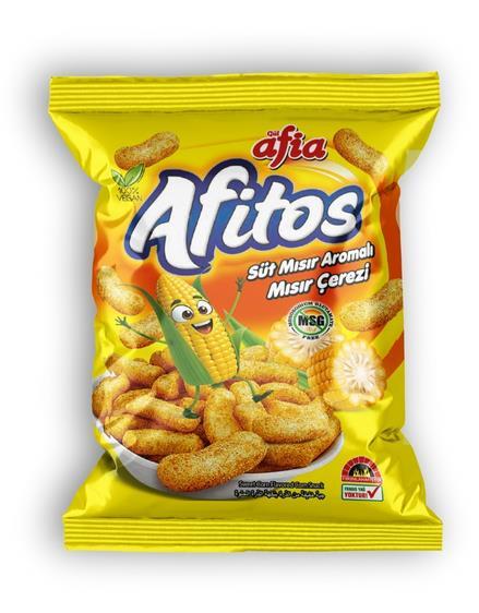 Afitos Süt Mısır Aromalı Mısır Çerezi 50 Gr - 1