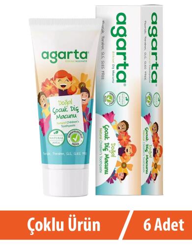 Agarta Çoçuk Diş Macunu 6x75 Ml - Agarta