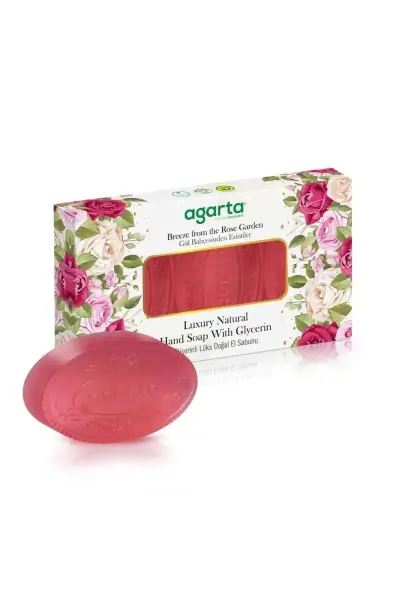 Agarta Doğal Gül Sabunu 3X100 Gr - 1