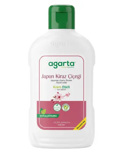Agarta Doğal Sıvı Sabun Japon Kiraz Çiçeği 1500 Ml - AGARTA