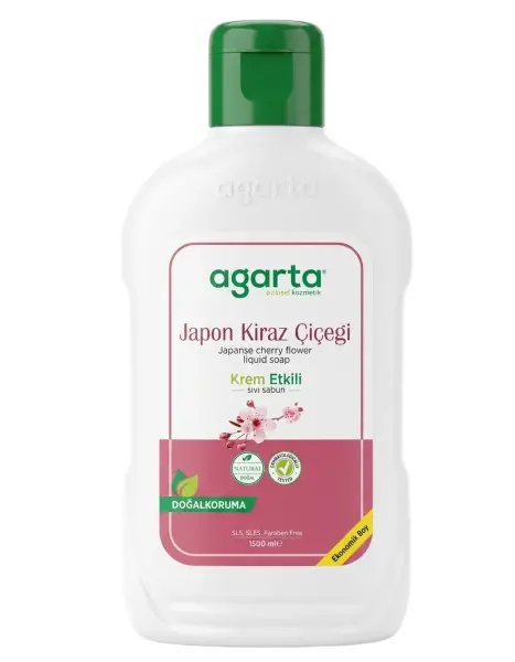 Agarta Doğal Sıvı Sabun Japon Kiraz Çiçeği 1500 Ml - 1