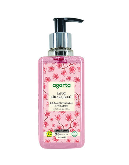 Agarta Doğal Sıvı Sabunu Japon Kirazı Çiçeği 500 Ml - 1