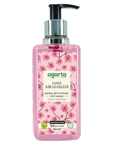 Agarta Doğal Sıvı Sabunu Japon Kirazı Çiçeği 500 Ml - AGARTA