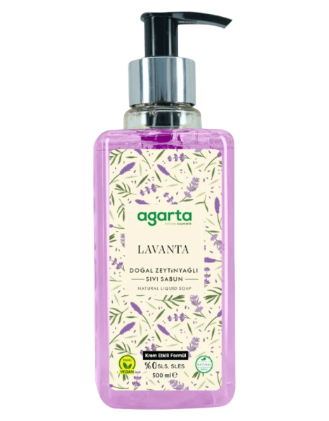 Agarta Doğal Sıvı Sabun Lavanta 500 Ml - 1