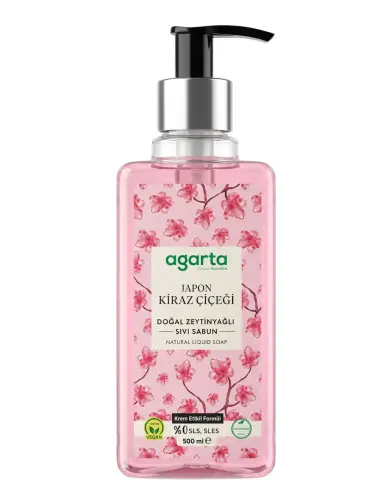 Agarta Doğal Sıvı Sabunu Japon Kirazı Çiçeği 500 Ml - AGARTA