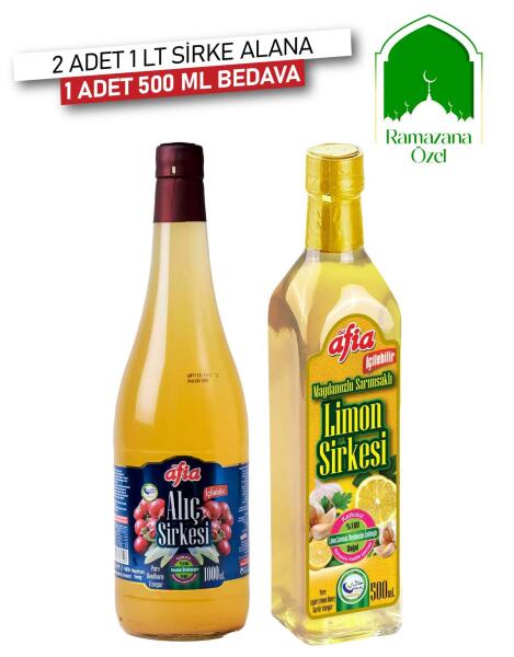 Alıç Sirkesi 2x1 lt Alana Limon Sirkesi 500 Ml Hediye - 1