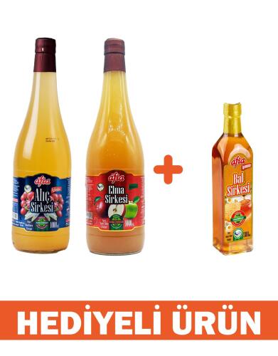 Afia Alıç ve Elma Sirke 1 Lt Alana Bal Sirke 500 Ml Hediye - 1