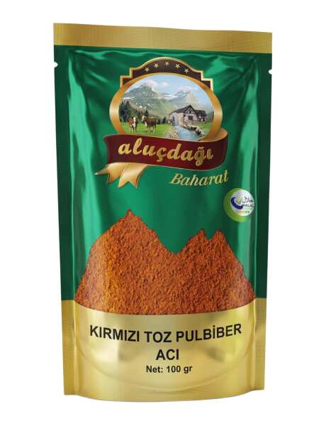 Aluçdağı Acı Kırmızı Toz Biber 100 Gr - 1