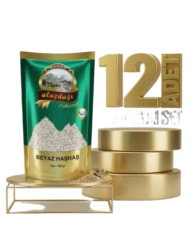 Aluçdağı Beyaz Haşhaş 12x100 Gr - Aluçdağı