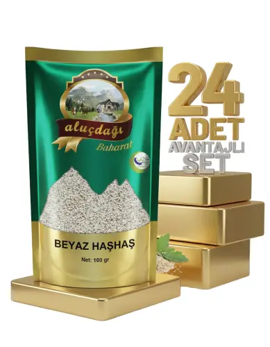 Aluçdağı Beyaz Haşhaş 24x100 Gr - Aluçdağı