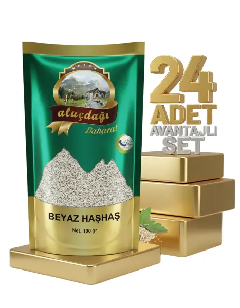 Aluçdağı Beyaz Haşhaş 24x100 Gr - 1