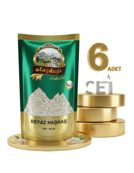 Aluçdağı Beyaz Haşhaş 6x100 Gr - 1