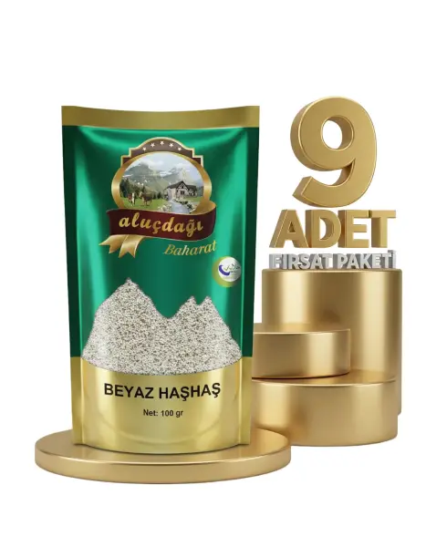 Aluçdağı Beyaz Haşhaş 9x100 Gr - 1