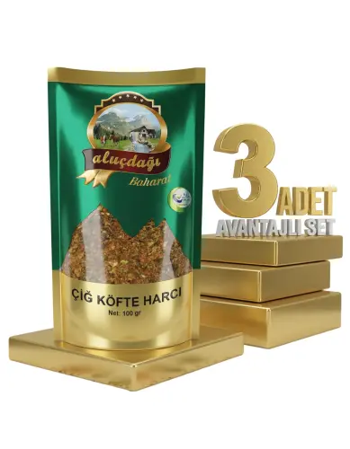 Aluçdağı Çiğ Köfte Harcı 3x100 Gr - Aluçdağı