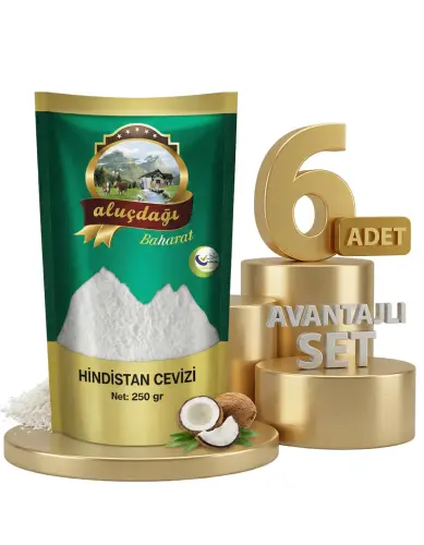 Aluçdağı Hindistan Cevizi 6x250 Gr - Aluçdağı