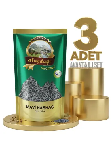 Aluçdağı Mavi Haşhaş 3x100 Gr - Aluçdağı