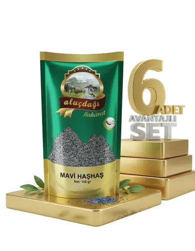 Aluçdağı Mavi Haşhaş 6x100 Gr - Aluçdağı