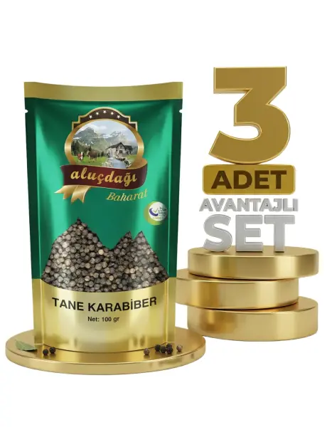 Aluçdağı Tane Karabiber 3x100 Gr - 1