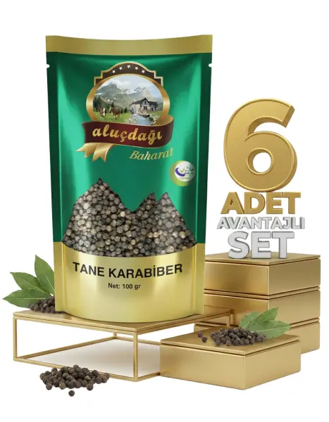 Aluçdağı Tane Karabiber 6x100 Gr - 1