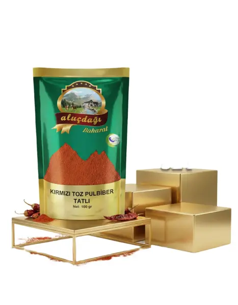 Aluçdağı Tatlı Kırm Toz Biber 3x100 Gr - 1