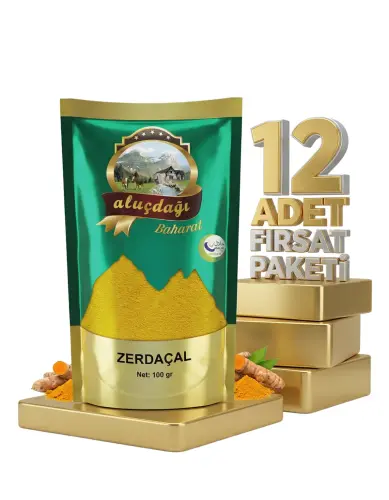 Aluçdağı Zerdeçal 12x100 Gr - Aluçdağı