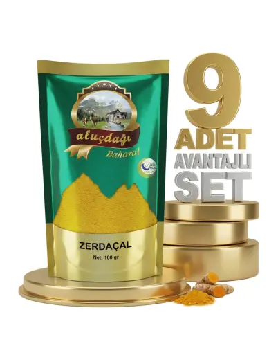 Aluçdağı Zerdeçal 9x100 Gr - Aluçdağı
