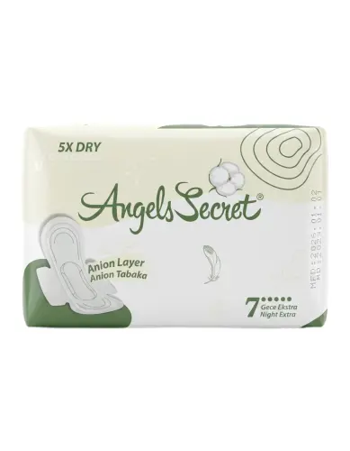 Angels Secret Gece Extra Hijyenik Ped 7li - Angels Secret