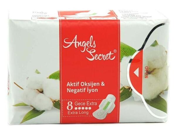 Angels Secret Gece Extra Hijyenik Ped 8li - 1