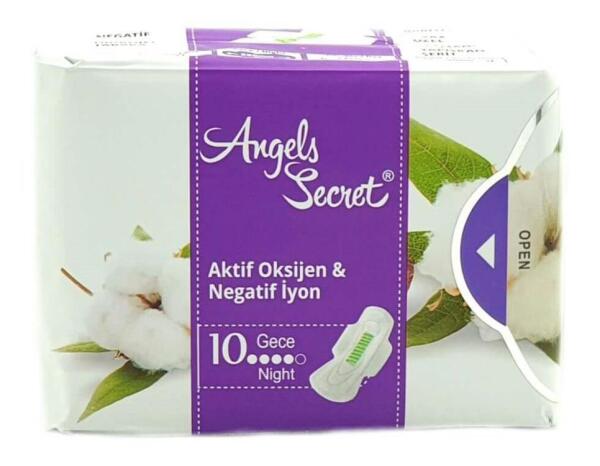 Angels Secret Gece Hijyenik Ped 10lu - 1