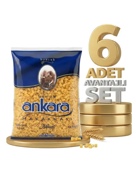 Ankara Boncuk Makarna 6x500 Gr - 1