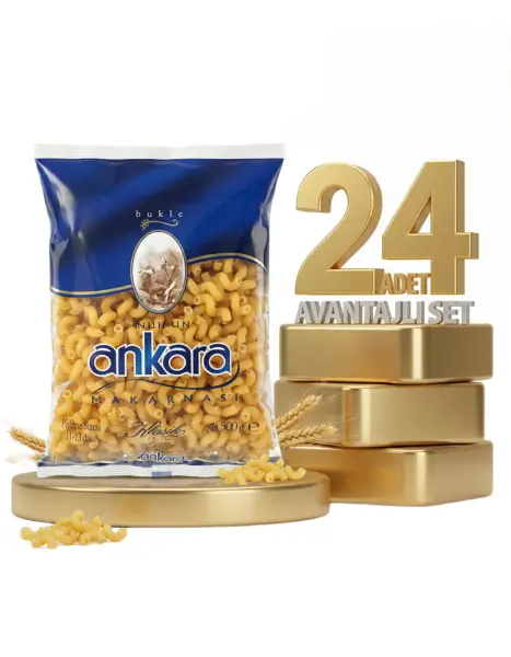 Ankara Bukle Makarna 24x500 Gr - 1