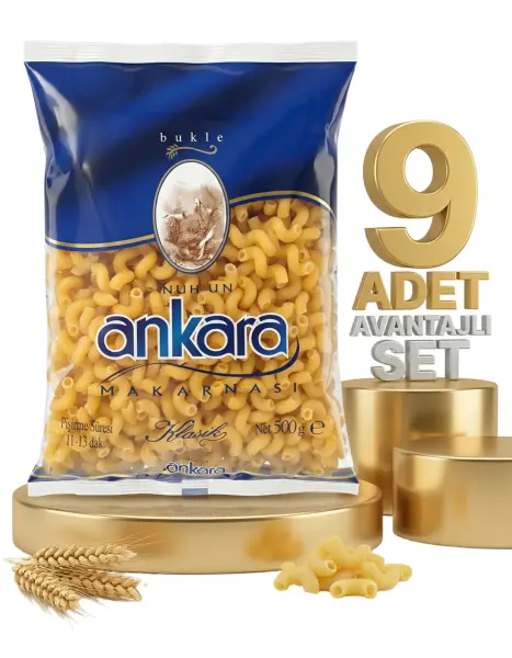 Ankara Bukle Makarna 9x500 Gr - 1