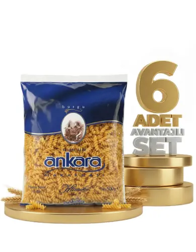 Ankara Burgu Makarna 6x500 Gr - Ankara Makarna