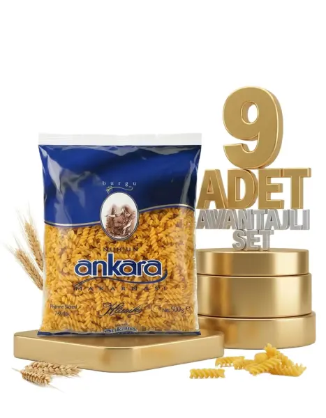 Ankara Burgu Makarna 9x500 Gr - 1