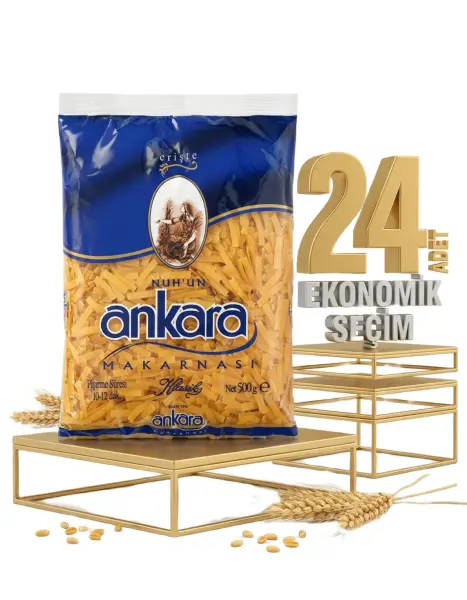 Ankara Erişte Makarna 24x500 Gr - 1