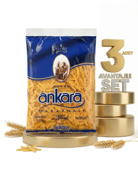 Ankara Erişte Makarna 3x500 Gr - 1