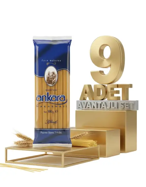 Ankara Fırınlık Makarna 9x500 Gr - 1