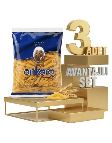 Ankara Kalem Makarna 3x500 Gr - Ankara Makarna