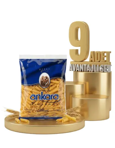 Ankara Kalem Makarna 9x500 Gr - Ankara Makarna