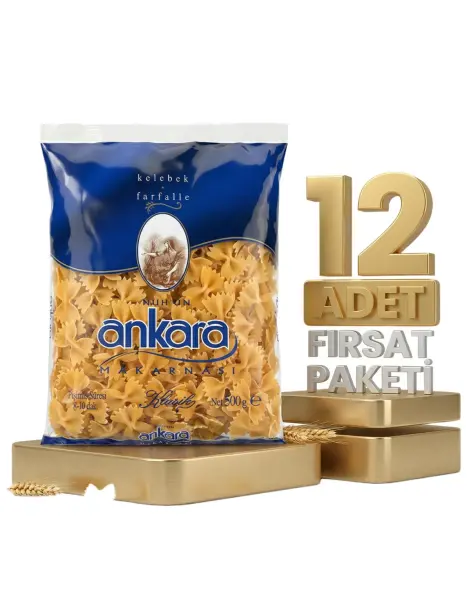 Ankara Kelebek Makarna 12x500 Gr - 1