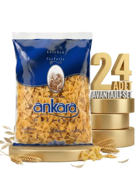 Ankara Kelebek Makarna 24x500 Gr - 1