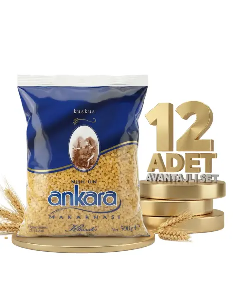 Ankara Kuskus Makarna 12x500 Gr - 1