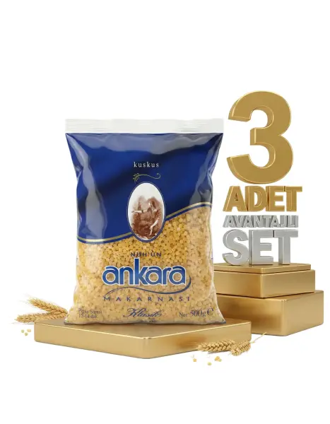 Ankara Kuskus Makarna 3x500 Gr - 1