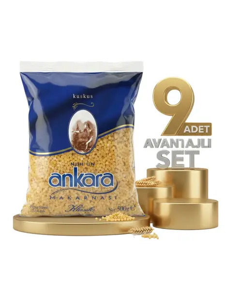 Ankara Kuskus Makarna 9x500 Gr - 1
