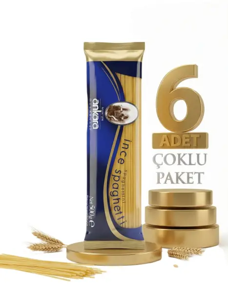 Ankara Makarna İnce Spagetti 6x500 Gr - 1