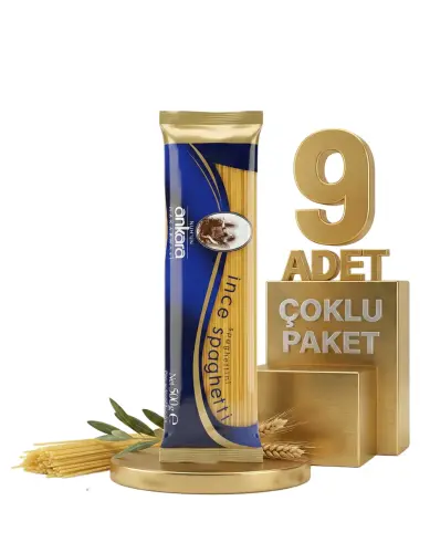 Ankara Makarna İnce Spagetti 9x500 Gr - ANKARA MAKARNA
